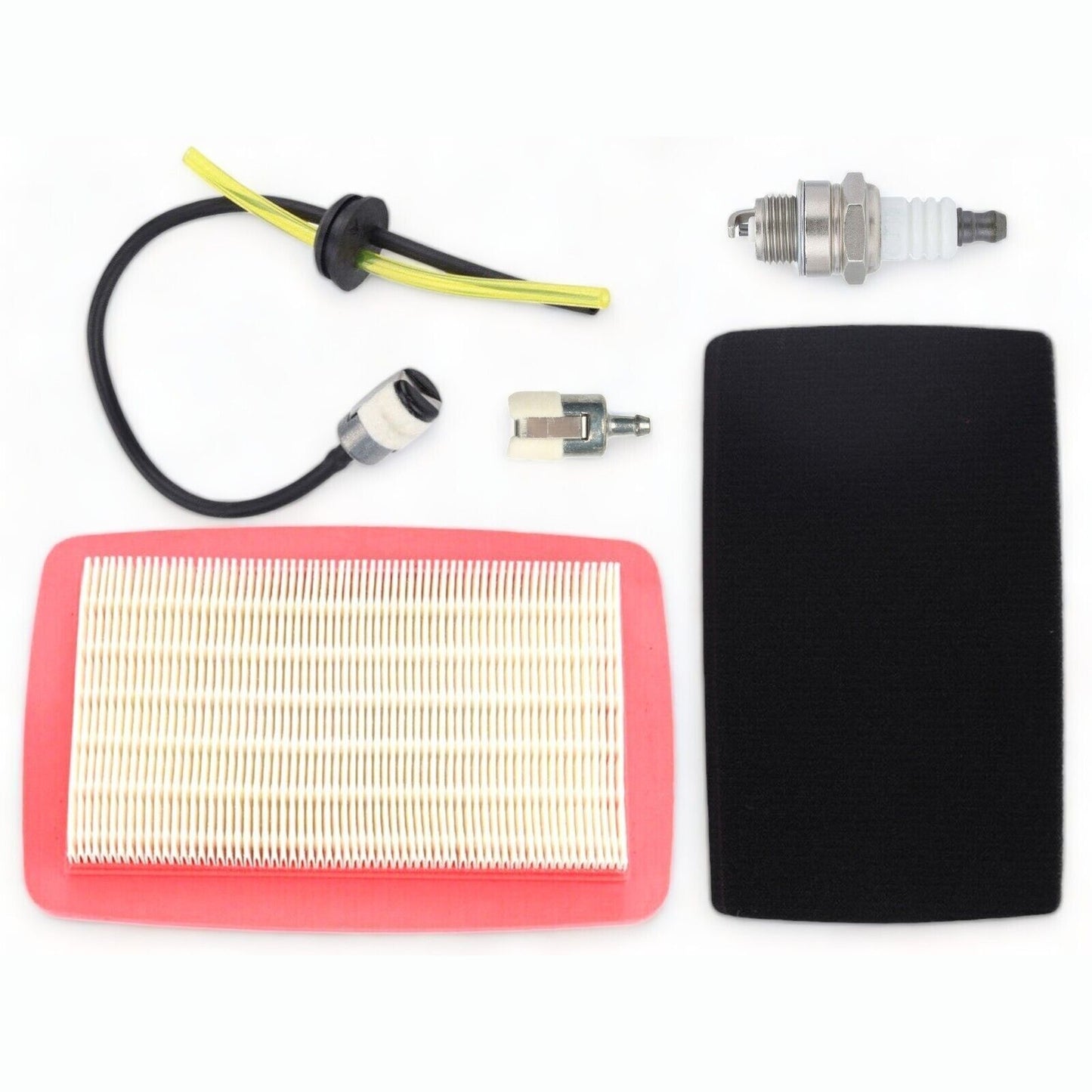 Air Filter Kit for Redmax EBZ7100 EBZ7500 Husqvarna 170BT 180BF Includes Pre Filter Air Filter Spark Plug Fuel Line Grommet Fuel Filter Air Filter