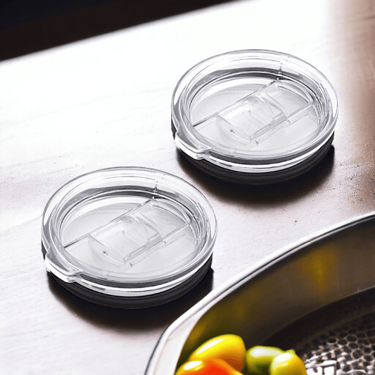 20oz Splash Proof Lid 2-Pack for YETI RTIC Ozark Stainless Steel Tumblers Heavy Duty Seal Sliding Lid Straw Insert Container Lid