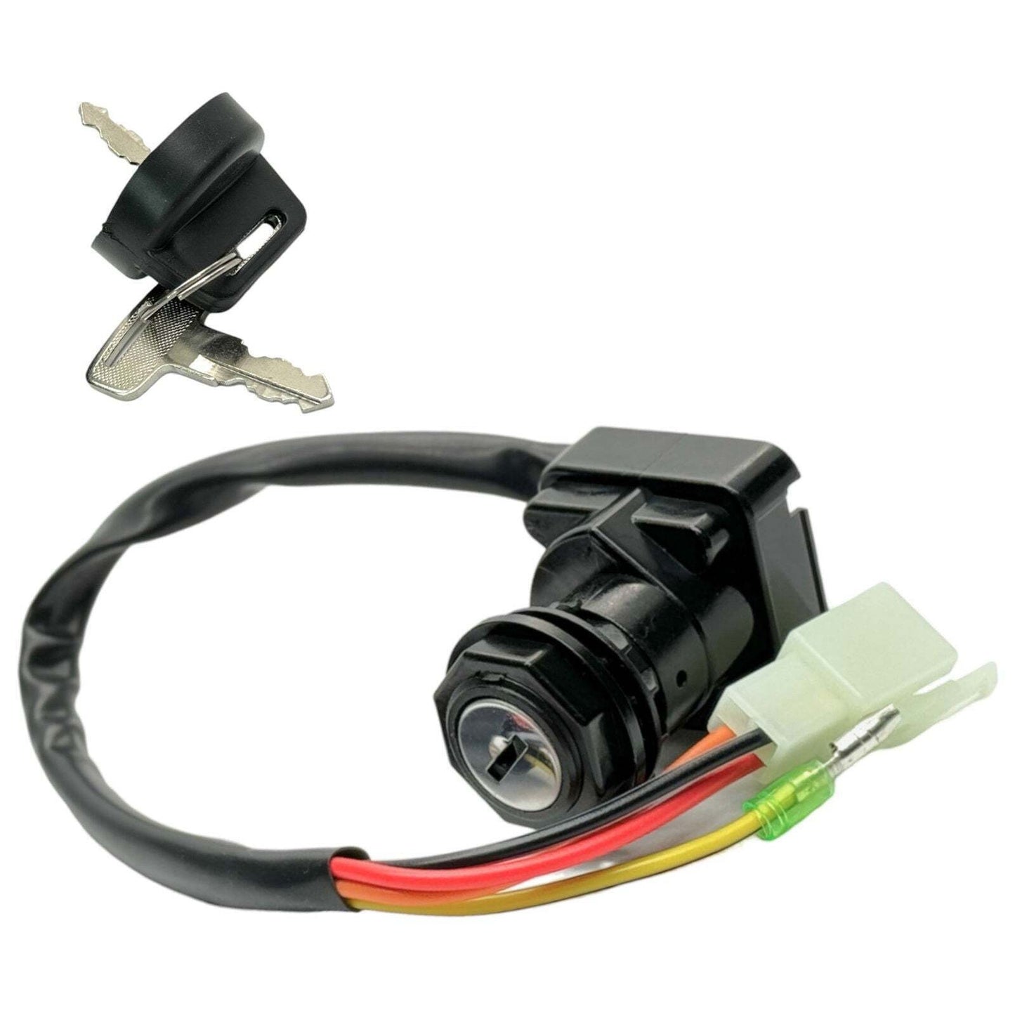 Ignition Key Switch 37110-40B00 Fits Suzuki Quadsport LT80 LTZ50 ATV Models 1987-2019 with Two Keys and Easy Installation Key Set Ignition