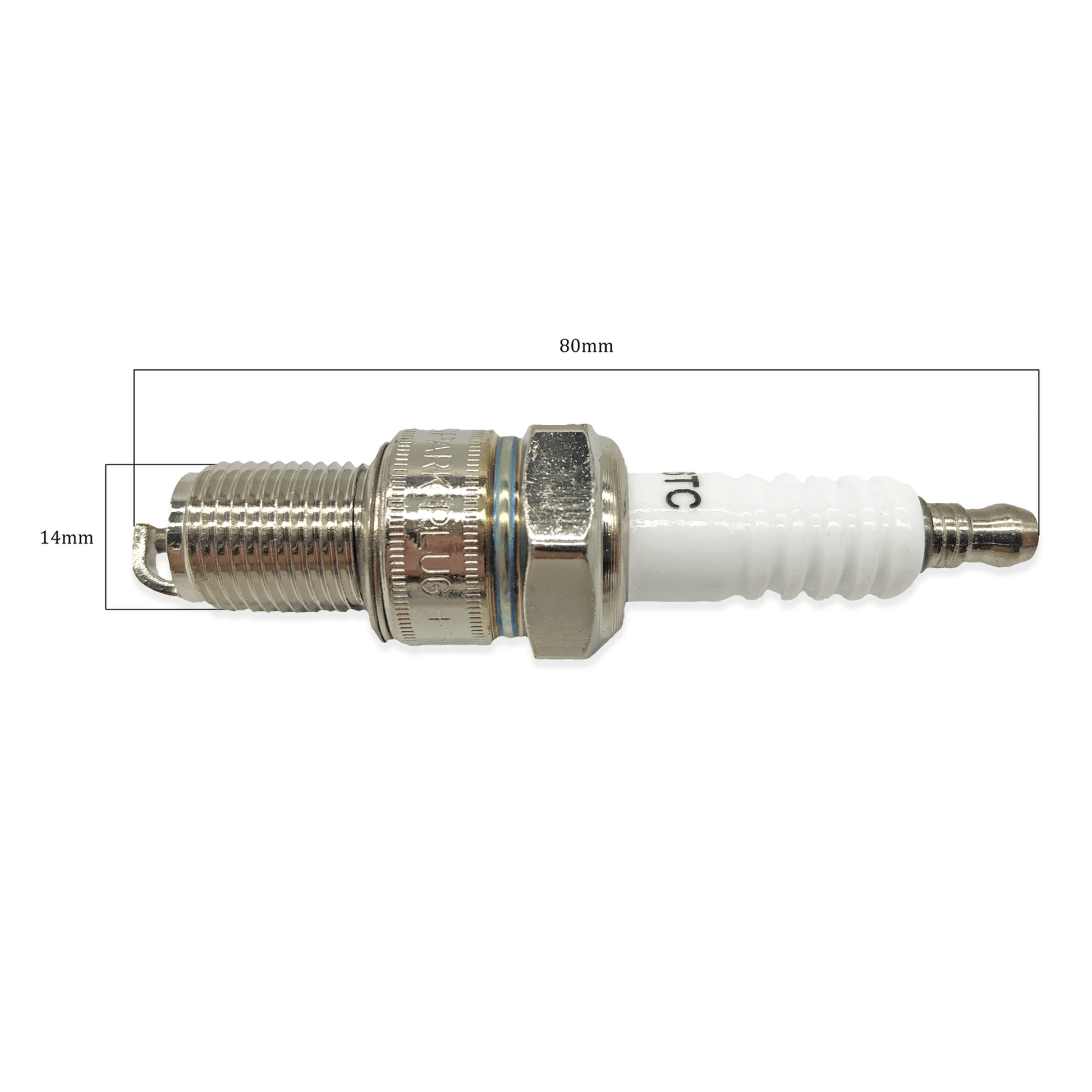 F6TC Spark Plug for Toro Briggs Stratton Honda Engines 80mm Length 14mm Thread Interchangeable with AC Delco Autolite Beru Models Spark Plug