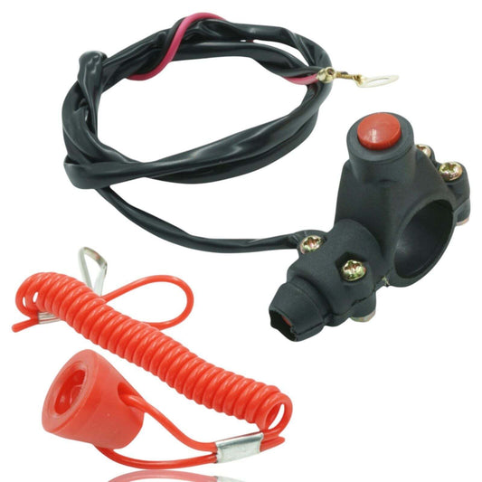 Kill Stop Switch for Motorcycle Boat Outboard Engine Motor, 22mm 7/8 inch, with