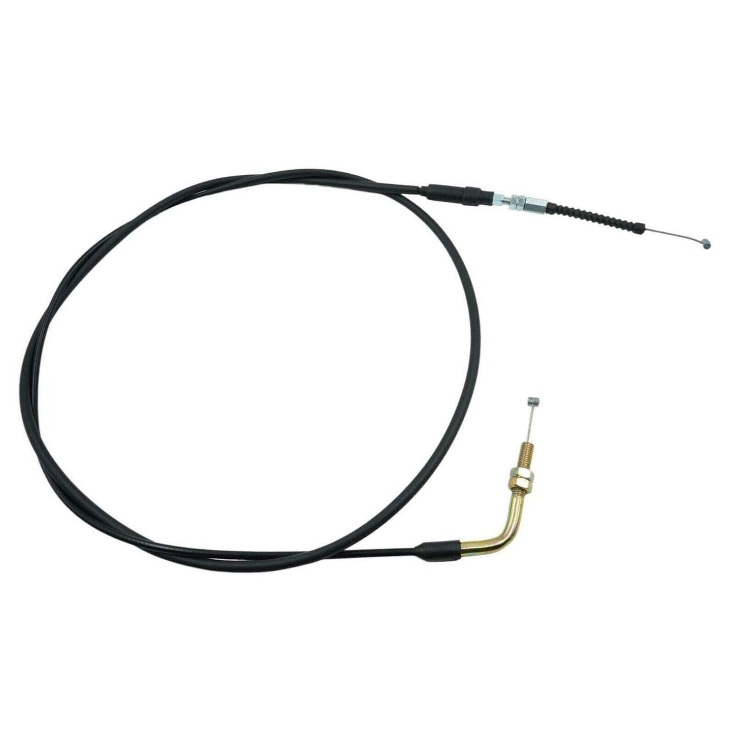 Universal 8mm Angled Fitting Throttle Cable Kit [75in Length, 4-Pack] Fits Hamme