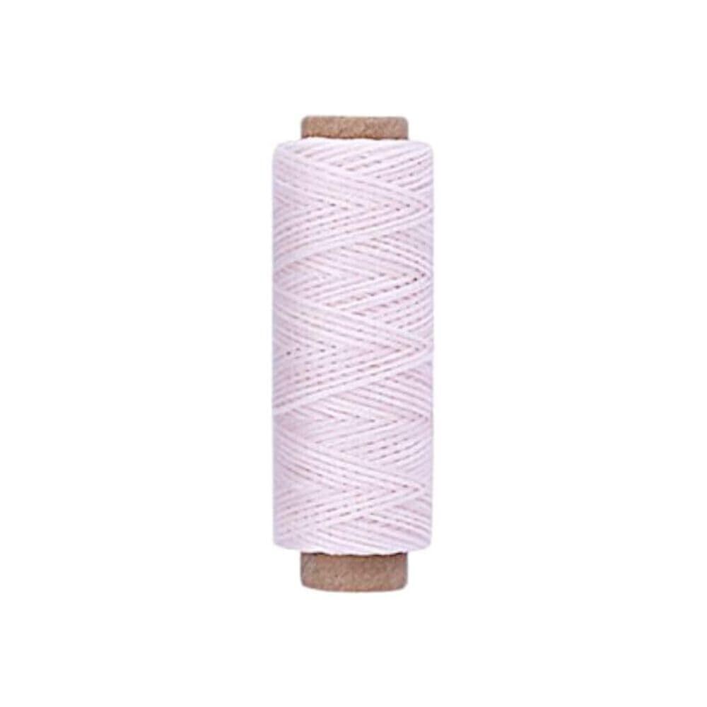 Light-RED [White] Premium Waxed Polyester Thread for Leather Crafting, 1mm x 164