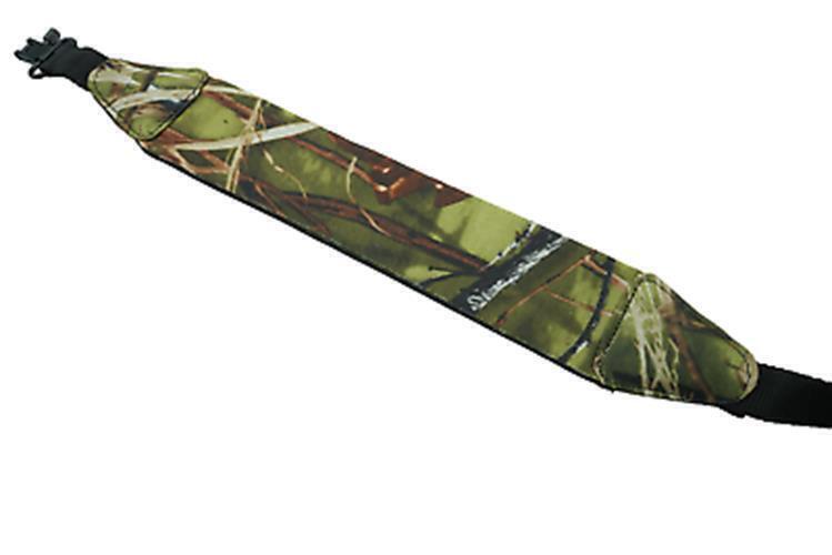 NEOPRENE Waterproof Camo Deep Woods Gun Strap Sling with Metal Swivel Clips, Cam