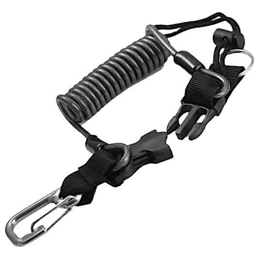 48" HD Gear Lanyard-Stainless Carabiner Quick Release Outdoor | Diving | Hiking
