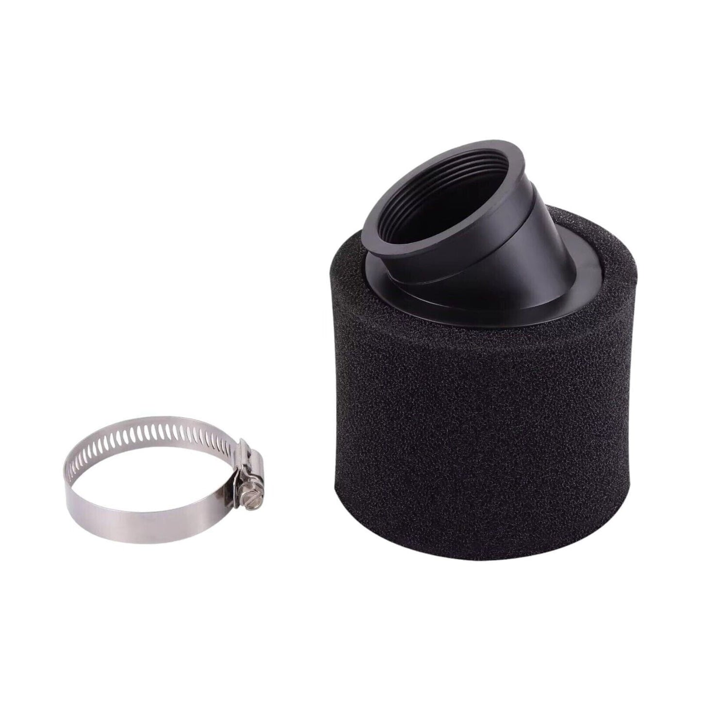 38mm Angled Bent Double-Foam Wall Air Filter [36mm-40mm Intake] Fits Suzuki Yama