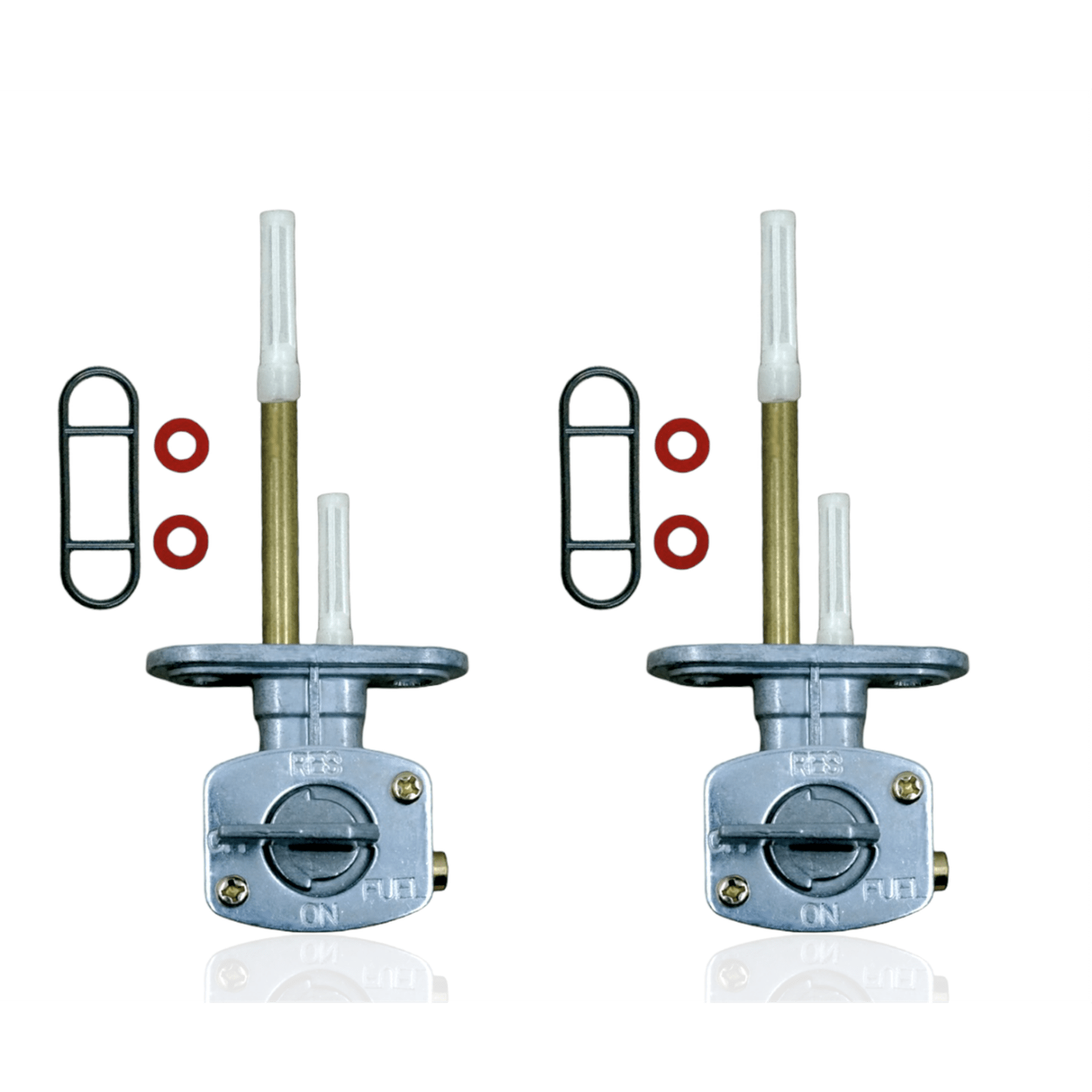 KX100 KX125 KX250 KLX125 KX60 KX65 KX80 KLX300 Fuel Petcock Assembly 2-Pack Fits