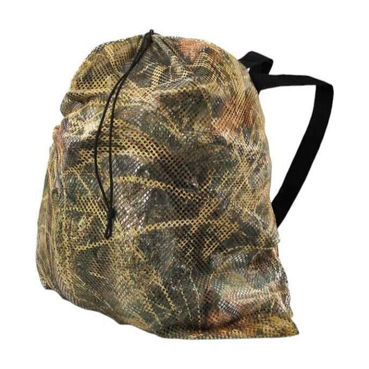 33 Hunting CAMO Decoy Mesh Bag With Adjustable Shoulder Straps, Camouflage Mesh Decoy Bag