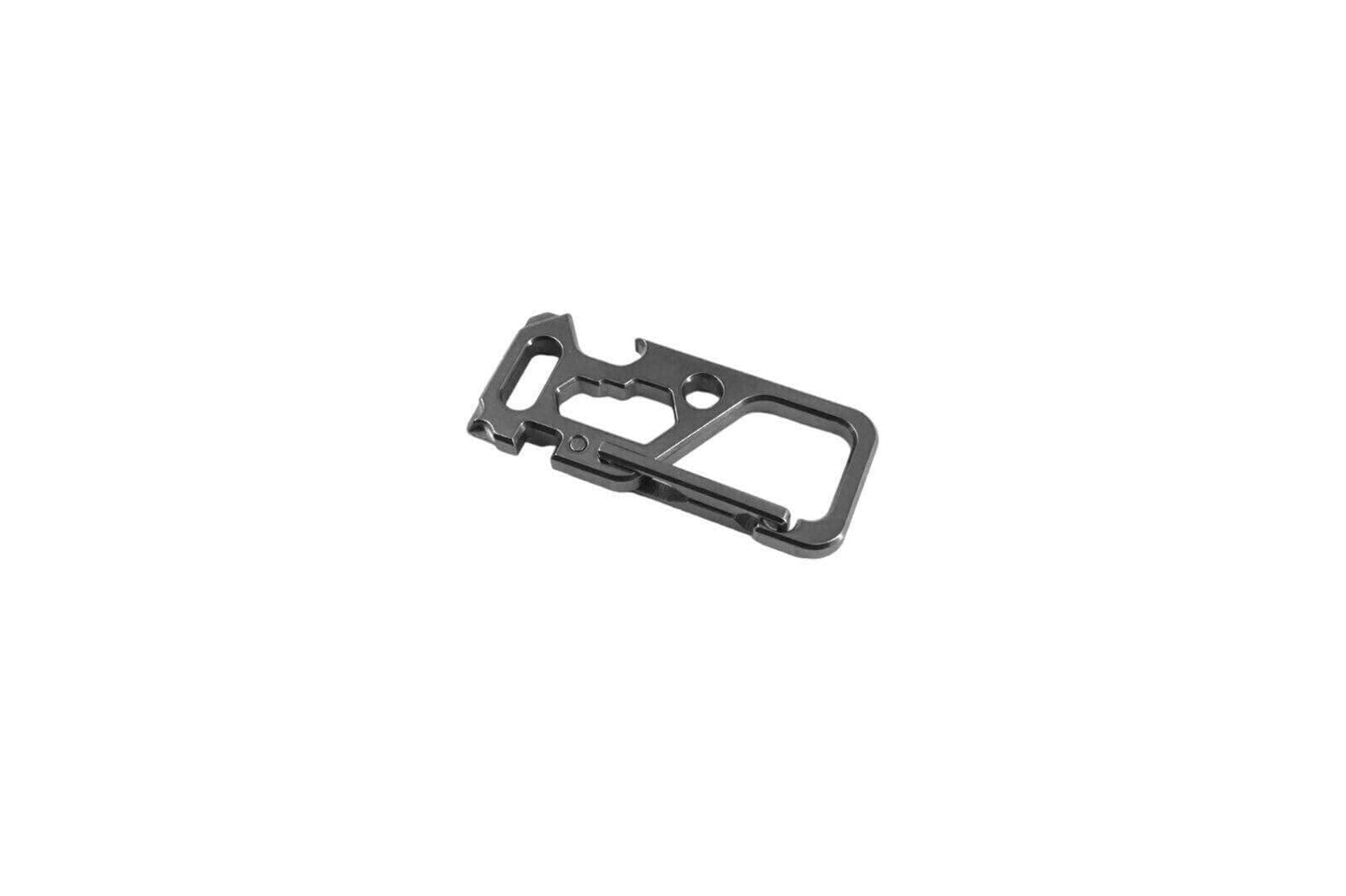 Titanium Multi-Tool Carabiner Keychain, Heavy-Duty, Lightweight, Rugged, Phillip