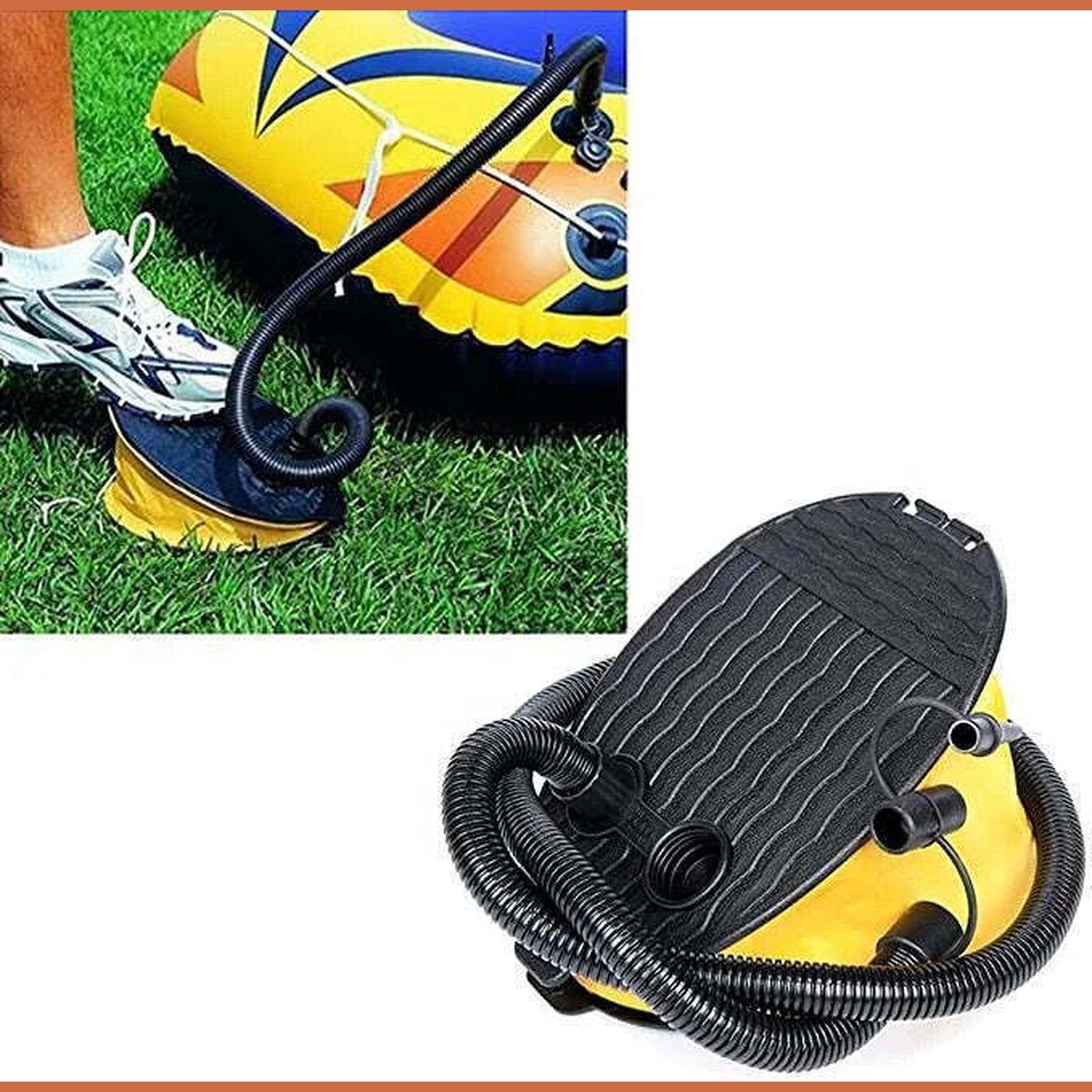 Foot Pump Air Pump Kayak Inflatable Boat Bed Paddle Board Accessory-Folding Foot Pump