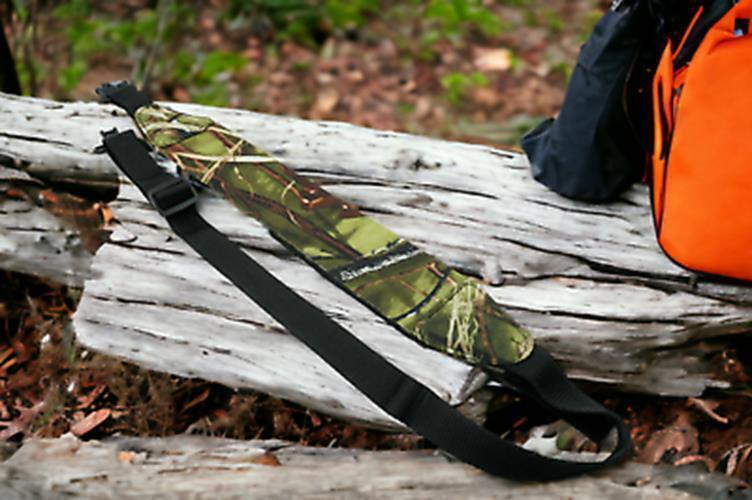 NEOPRENE Waterproof Camo Deep Woods Gun Strap Sling with Metal Swivel Clips, Cam