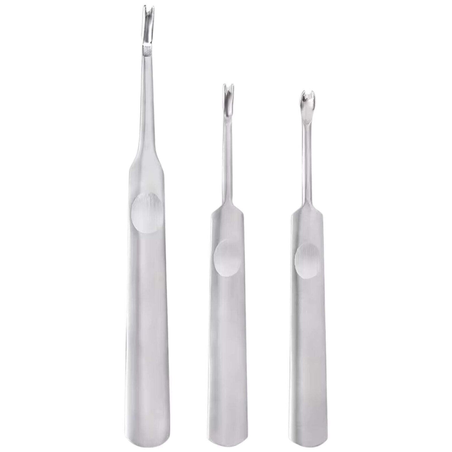 6PC V Shape and U Shape Leather Skiving Edge Tool Set, Stainless Steel, 95mm/115