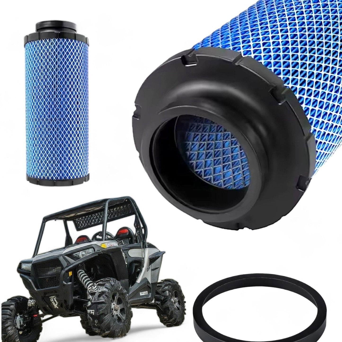 High Performance Air Filter for Polaris RZR 1000 XP RS1 PRO Models 2014-2023 OEM Replacement Efficient Filtration Dust Protection Air Filter