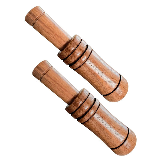 [2-Pack] Classic Wooden Mallard Duck Call, Wateresitant Rugged Classic 2-Part Du