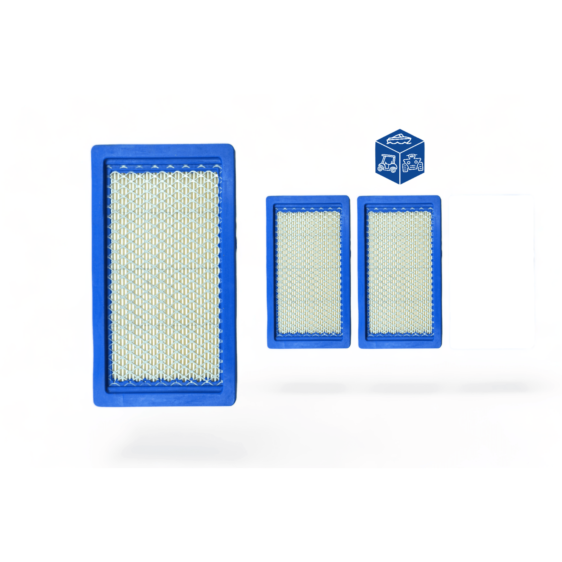 3-Pack Replacement Air Filter Cartridge for John Deere X300 X300R X304 MIU10998 Kawasaki 11013-7016 11013-7017 2006-2015 Air Filter