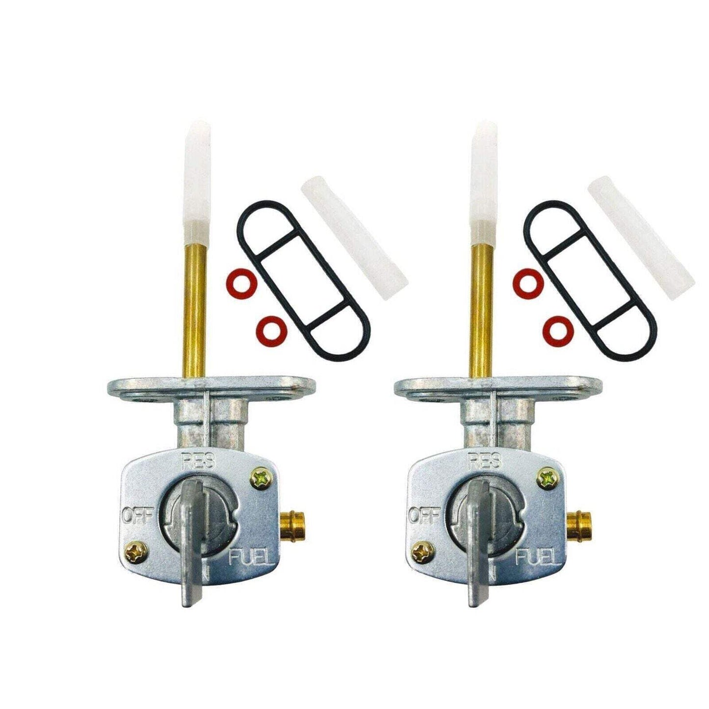 2-Pack Fuel Petcock Valve [1984-2008] Compatible with Yamaha ATVs Motorcycles