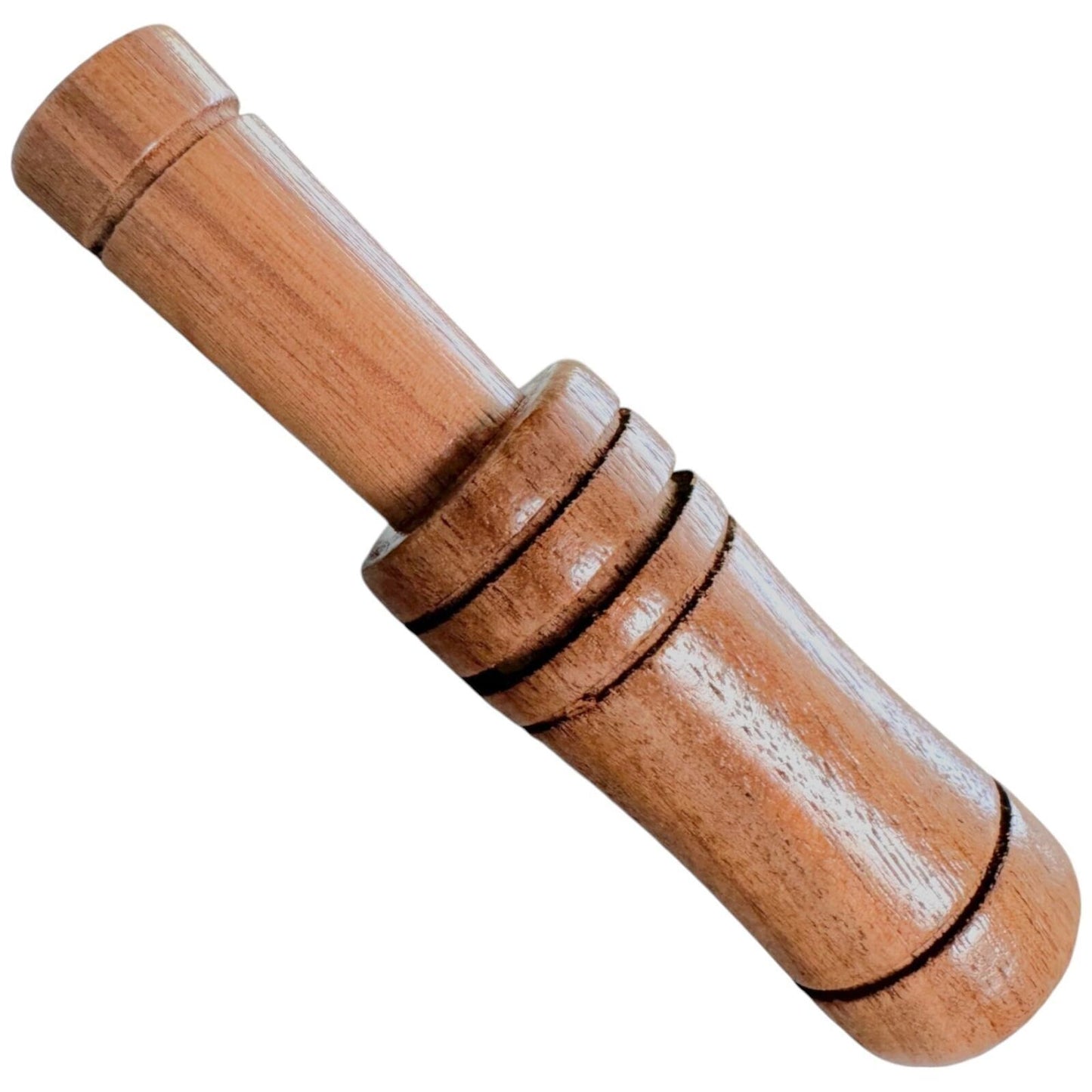 [2-Pack] Classic Wooden Mallard Duck Call, Wateresitant Rugged Classic 2-Part Du