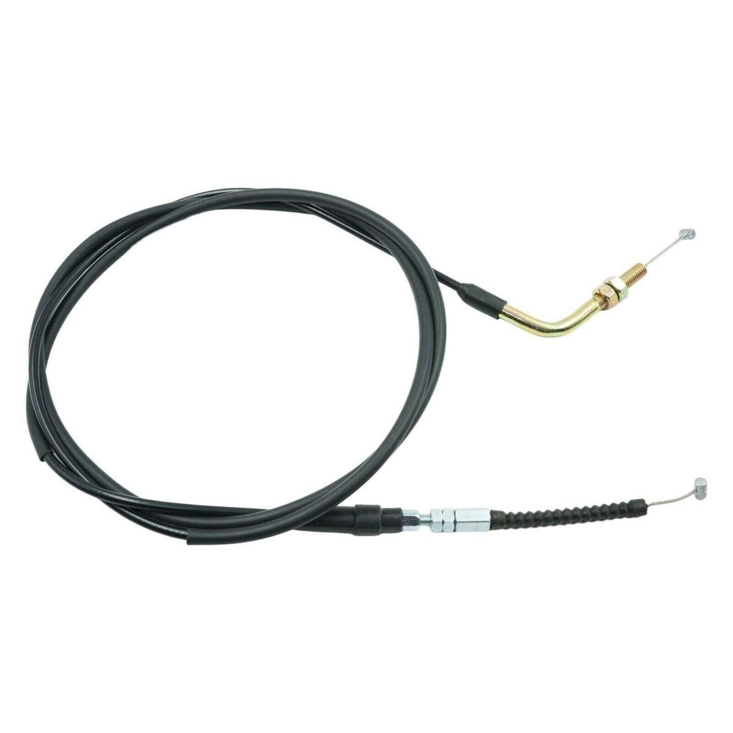 Universal 8mm Angled Fitting Throttle Cable Kit [75in Length, 4-Pack] Fits Hamme