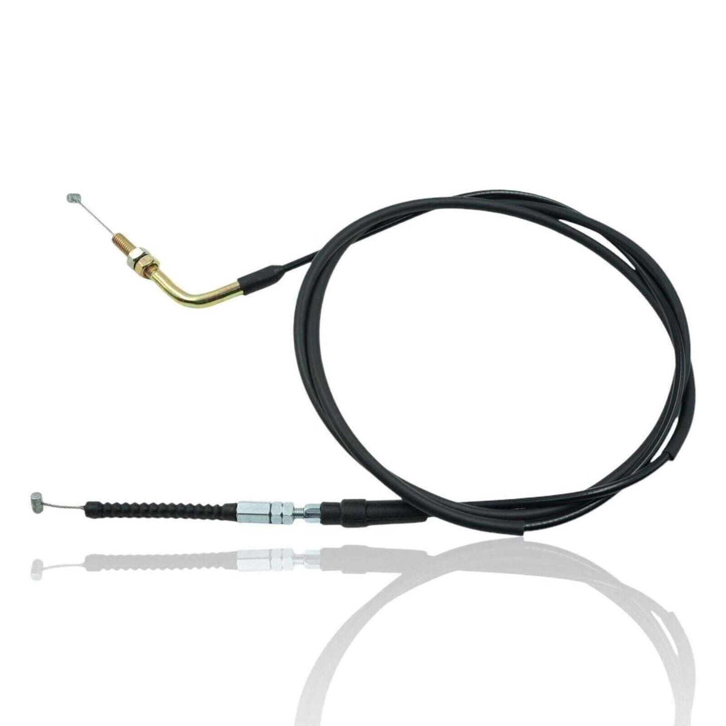 Universal 8mm Angled Throttle Cable [75-inch] Fits Motorcycles ATVs Dune Buggies