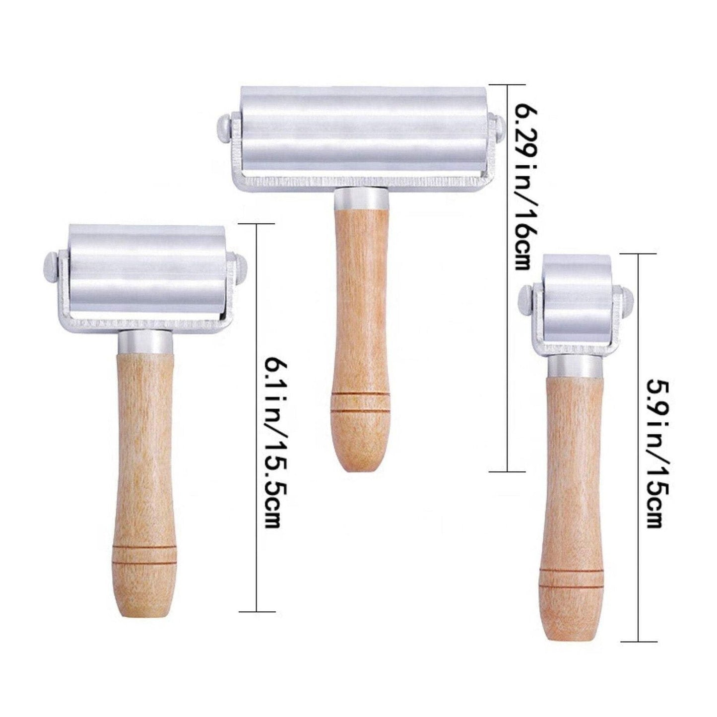 26mm, 60mm, 100mm Leather Edge Press Creaser Iron Roller 100mm (LTR-111-03)