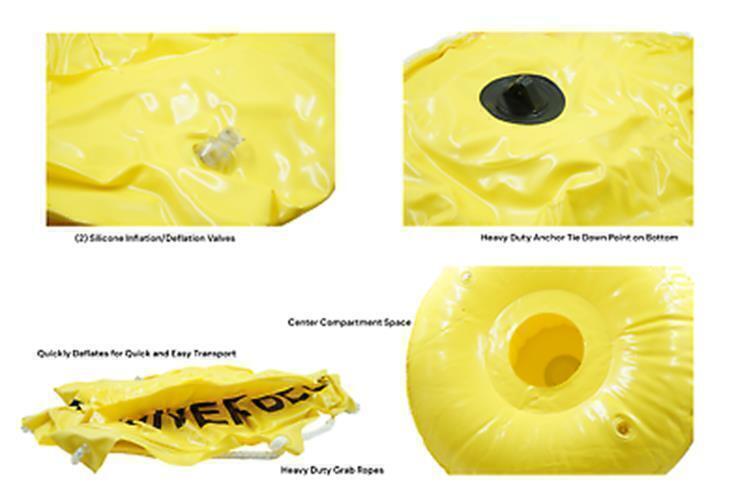 22" Diver Below - Diving Safety Float - Scuba Snorkeling Diving Buoy Inflatable
