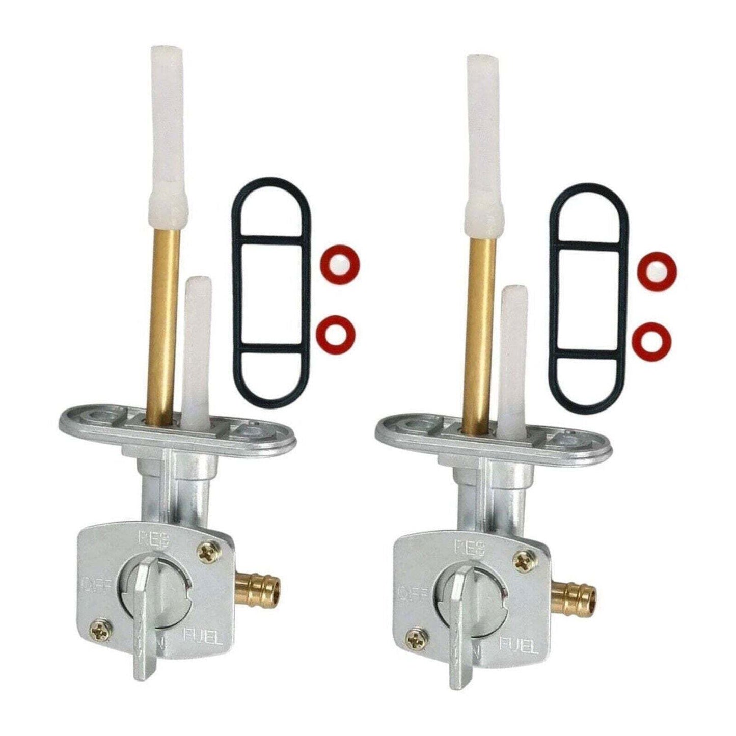 (2-Pack) Fuel Petcock Valve Fits Kawasaki Vulcan VN1500 51001-1065 Gravity Repla