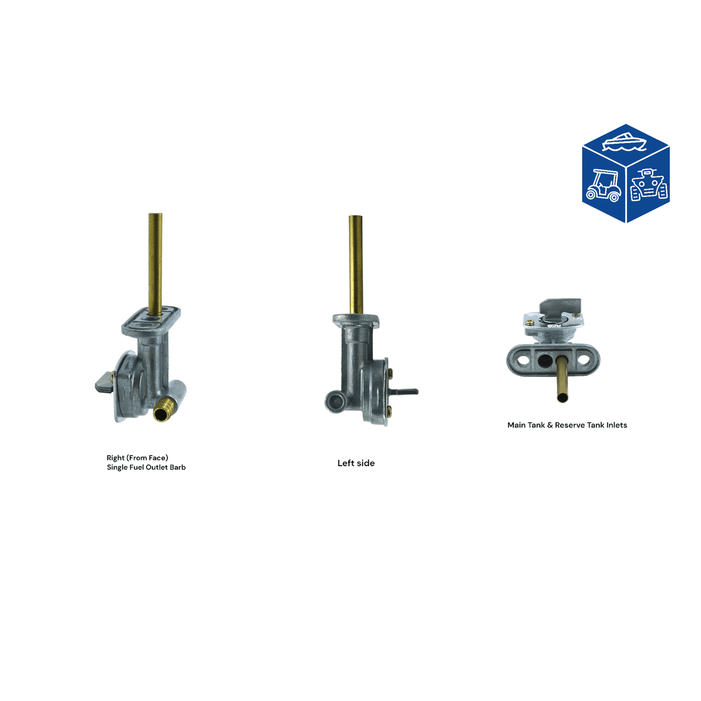 For Yamaha Breeze 125 Fuel Petcock Assembly 1989-2004 OEM Replacement 3JN-24500-10-00 36R-24500-01-00 Interchangeable Part Numbers Fuel Valve