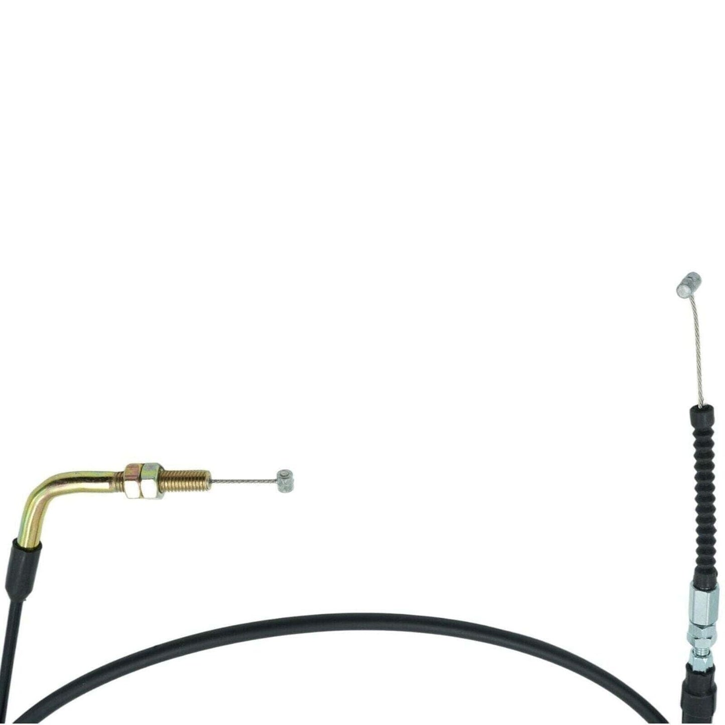 Universal 8mm Angled Fitting Throttle Cable Kit [75 Inches] Fits Honda Yamaha Su
