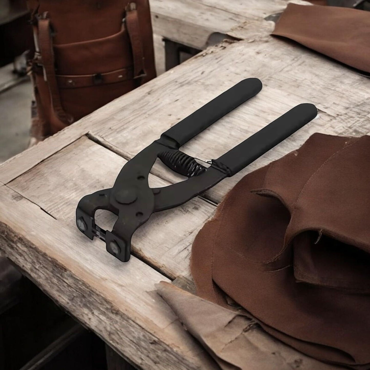 2-Pack [4-Prong] Leather Stitching Hole Punch Plier [4mm Pitch] Silent Spring Op