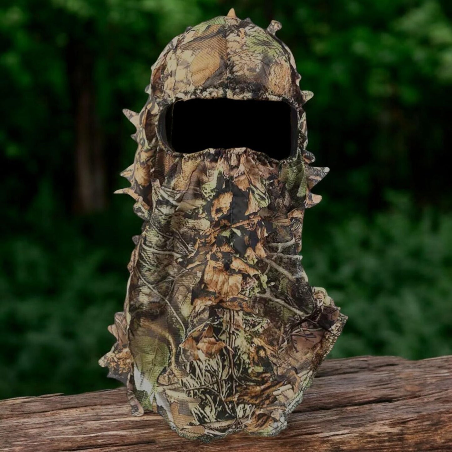 3D Leaf Deep Woods Mesh Camo Hunting Face Mask, Breathable Mesh, 17 x 11.8 inch