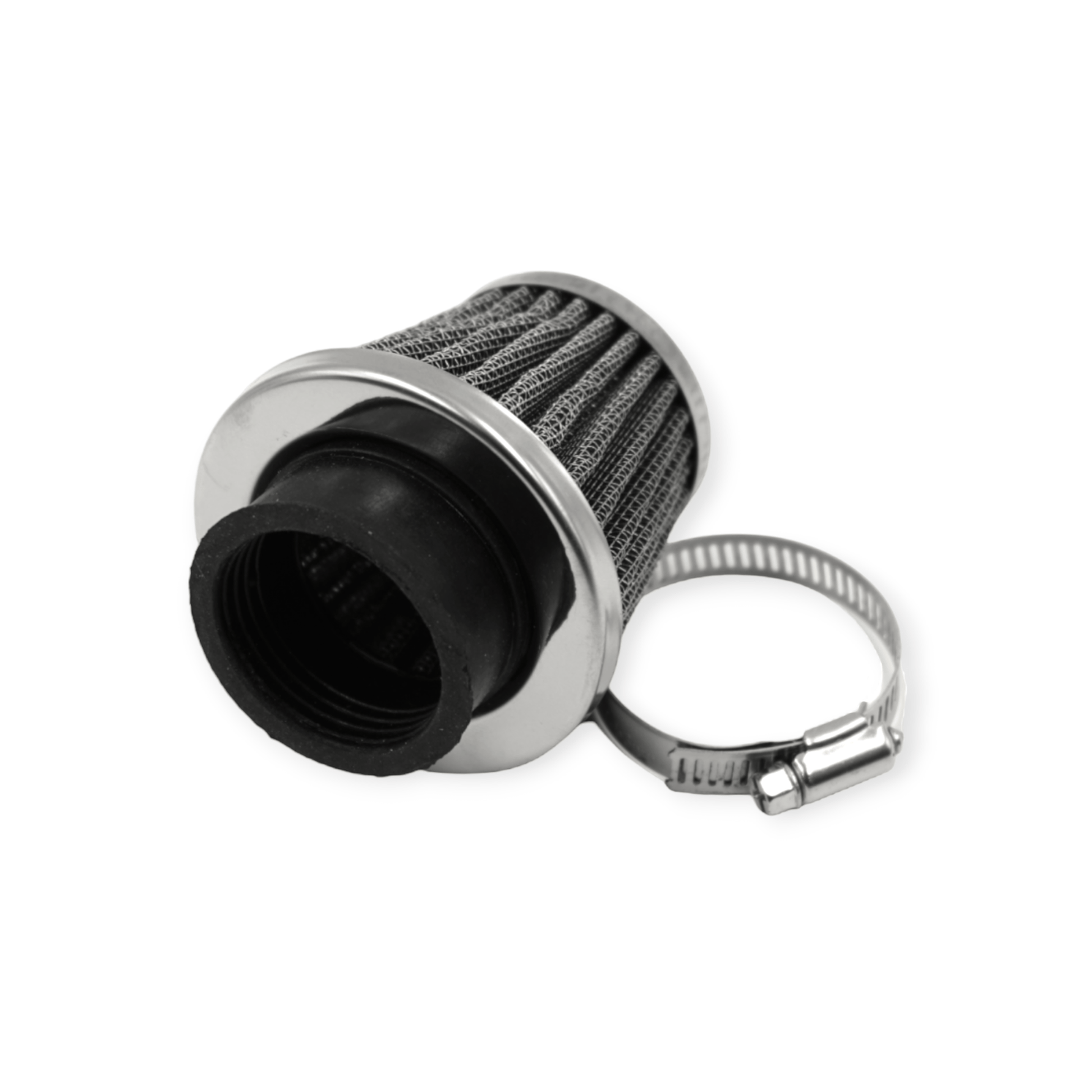 38-40mm High Flow HP Air Filter for Various Brands Durable Chrome Top Reusable Steel Mesh Construction Optimal Engine Performance High Flow Air Filter