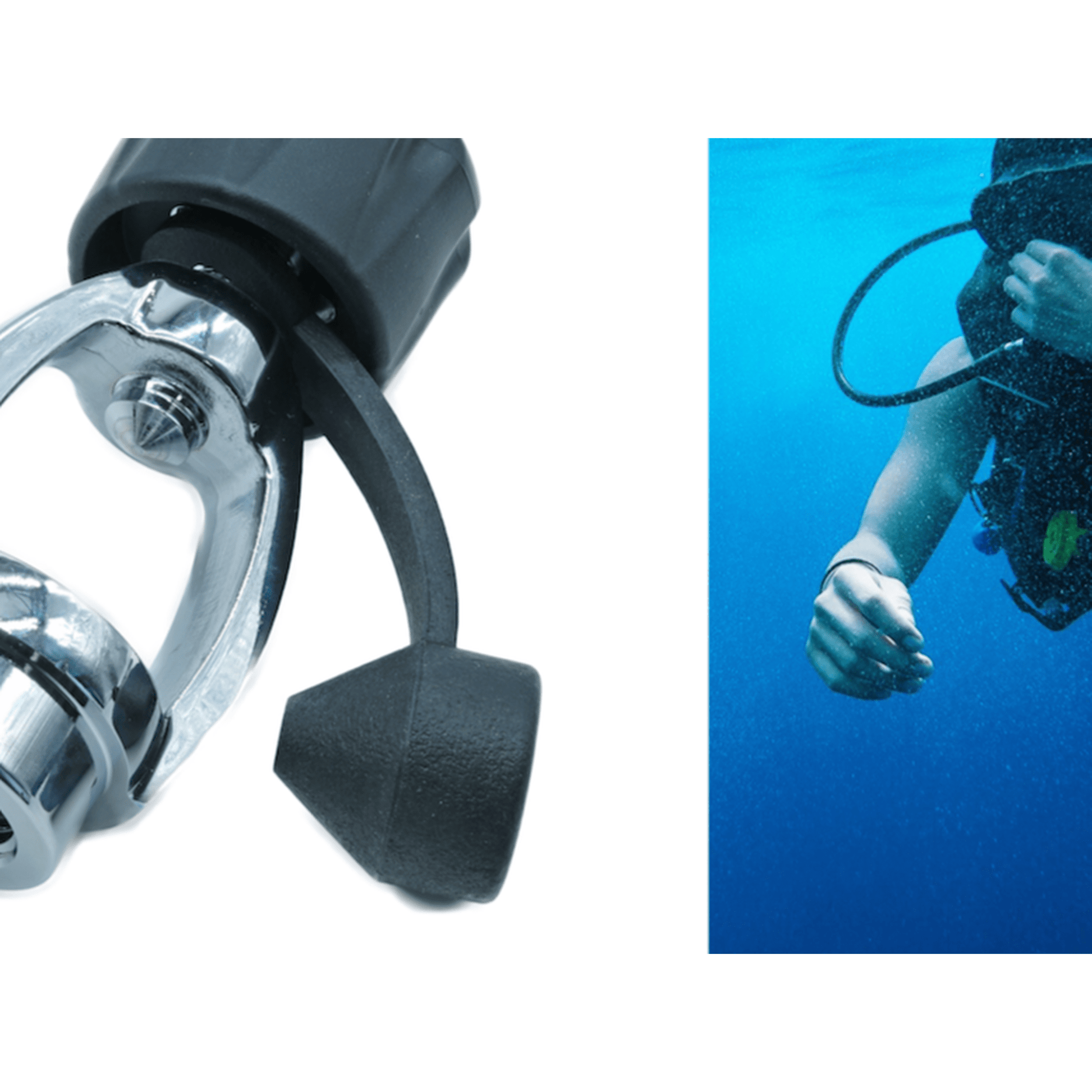 2-Pack Protective Scuba Regulator First Stage Dust Cap Set Yoke/Din Dust Cap