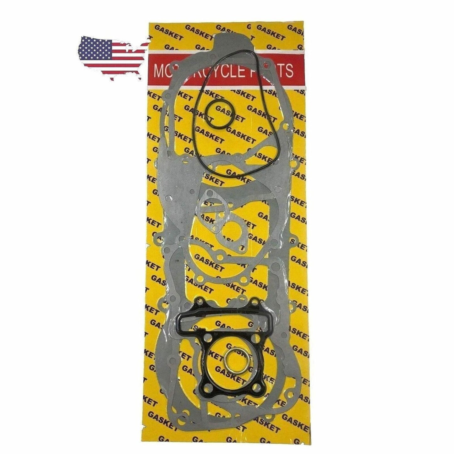Complete Long Case Gasket Set Compatible with GY6 150cc Engine Rebuild Kit Compa