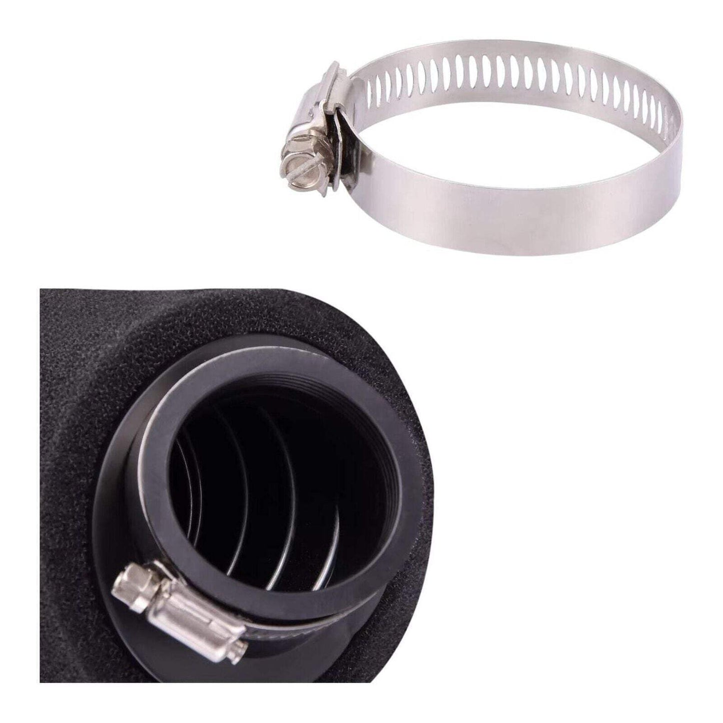 Universal 44mm-47mm Double-Foam Wall Air Filter Fits Motorcycles ATVs Scooters T