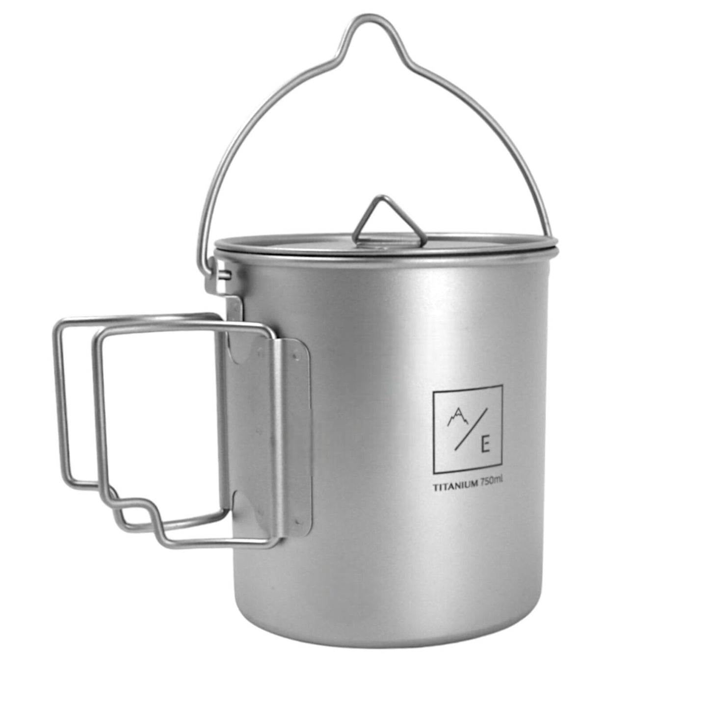 [3PC Set] Ultra-Light Kettle, Mug, and Cuttlery Cookware Set | 450ML Cup | 750ML
