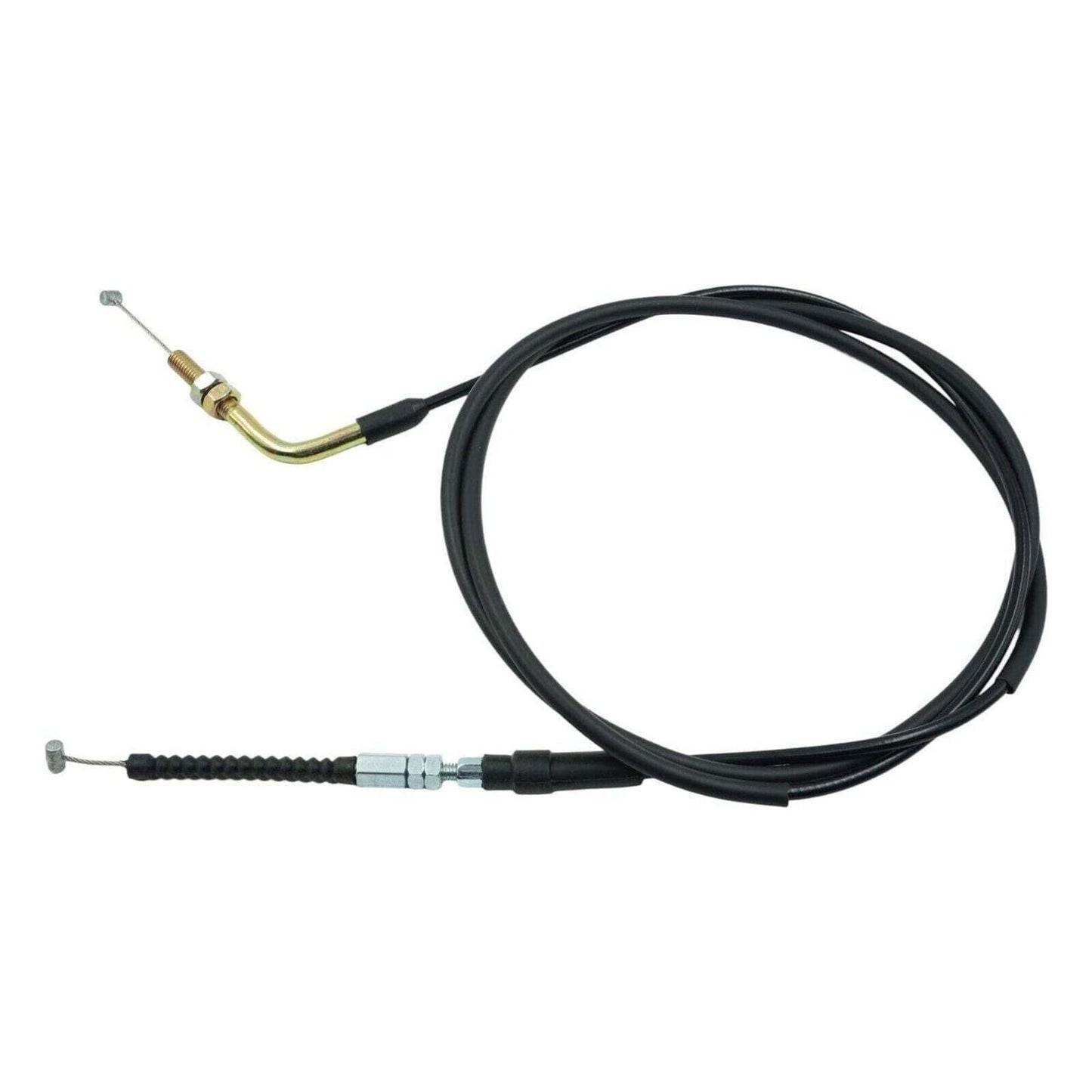 Universal 8mm Angled Fitting Throttle Cable Kit [75 Inches] Fits Honda Yamaha Su