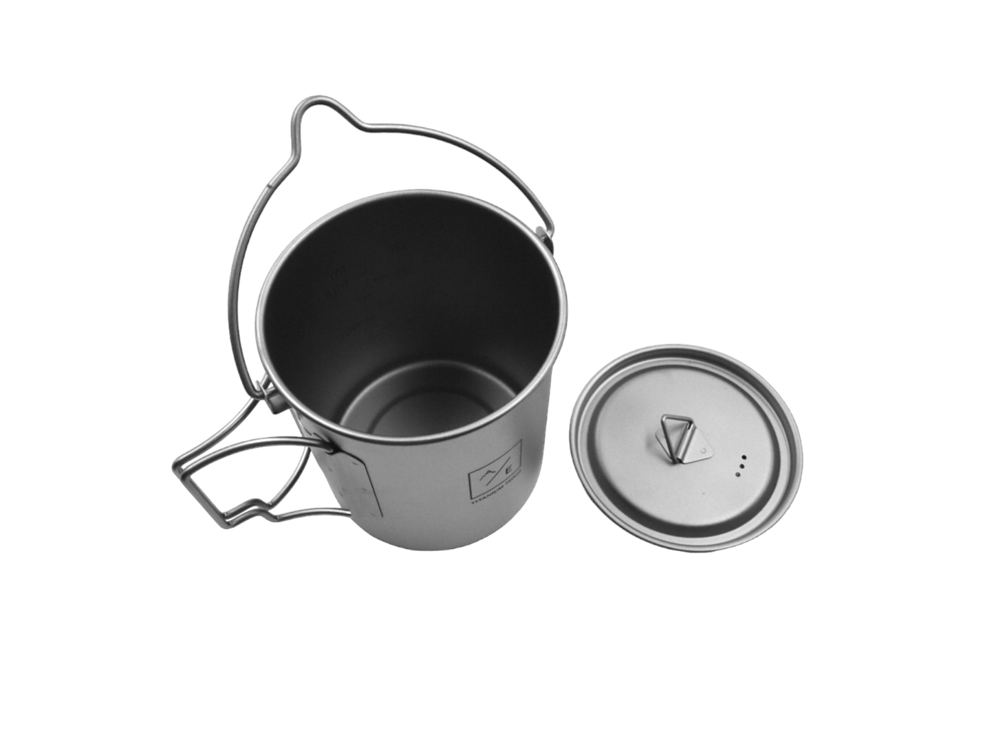 750ml Titanium Open Flame Compact Ultralight Cup/Pot Camping, Hiking,Backpacking