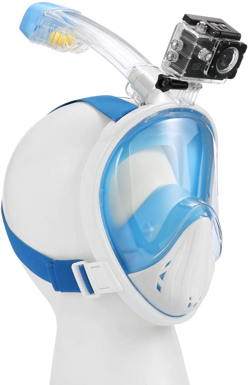 EVA X2 Full-Face Snorkel Diving Mask 180 Globe DUAL Chamber