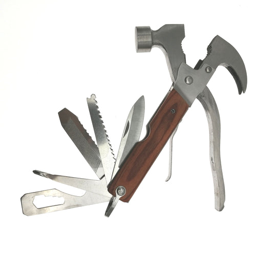 Multi Tool Hammer-Pliers-Saw-Phillips-Knife Swiss Style Multi 9-in-1 Function Too