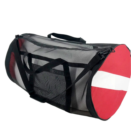 Heavy Duty Scuba/Snorkel Dive Gear Mesh Waterproof Travel Bag 30"x16" Collapsible