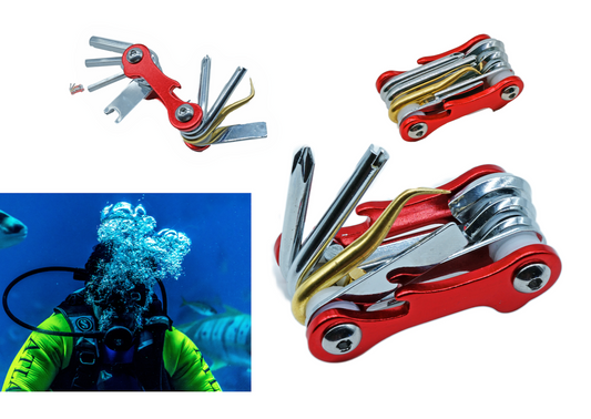 Compact Stainless Steel Diving Tool Multi-function Repair Tool