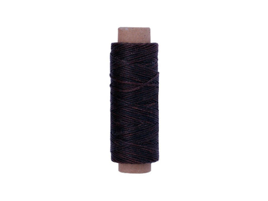 Dark-Coffee Premium Waxed Polyester Thread for Leather Crafting, 1mm x 164ft, Durable Coating for Lacing, Stitching, Leath Craft Projects