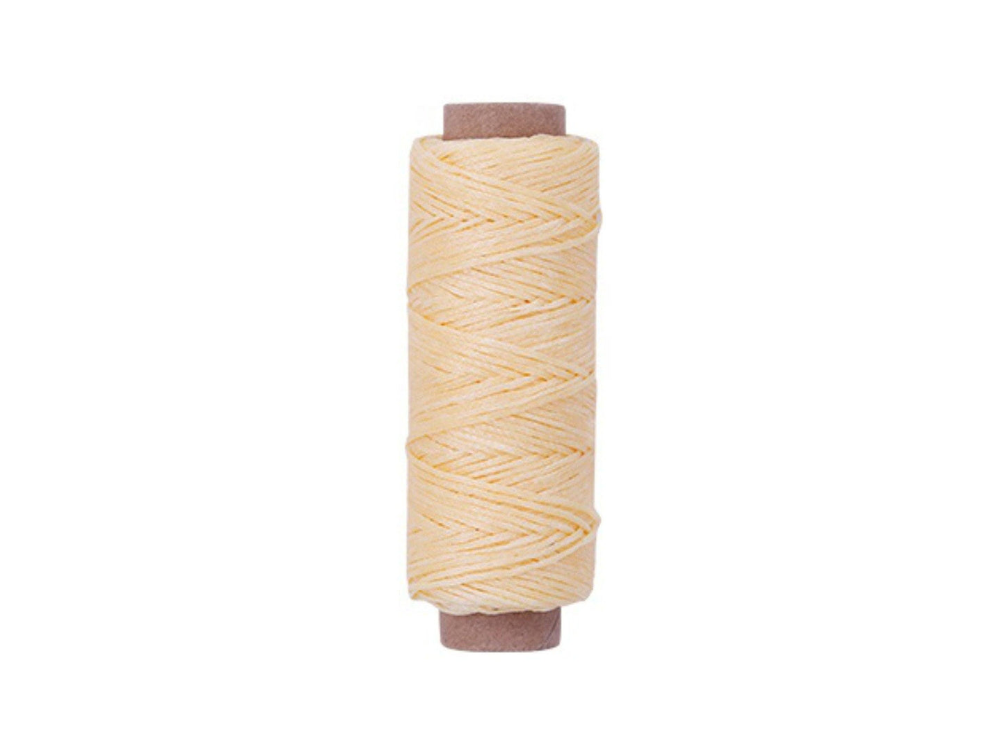 Apricot [Light Tan] Premium Waxed Polyester Thread for Leather Crafting, 1mm x