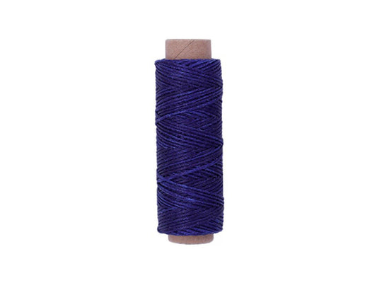 Blue] Sapphire Premium Waxed Polyester Thread for Leather Crafting, 1mm x 164ft, Durable Coating for Lacing, Stitching, Leath Craft Projects
