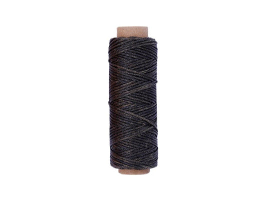 Military Green Leather Sewing Flat Wax Thread, 1mm, 164 ft / 50m