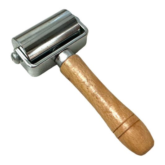60mm Leather Edge Creaser and Smoother Roller, Iron Roll for Gluing and Bonding
