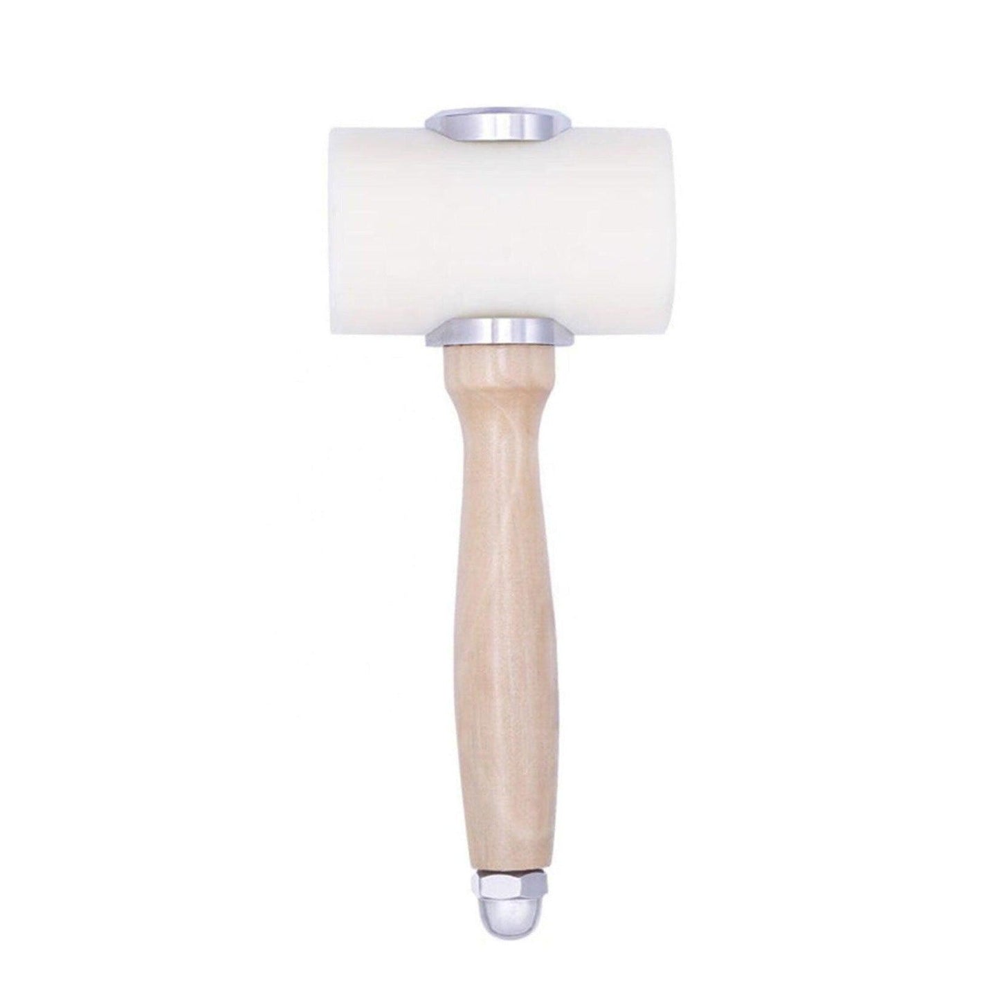 T Shape Leather-Wood Carving Hammer Mallet with Natural Wooden Handle | Craft Mallet
