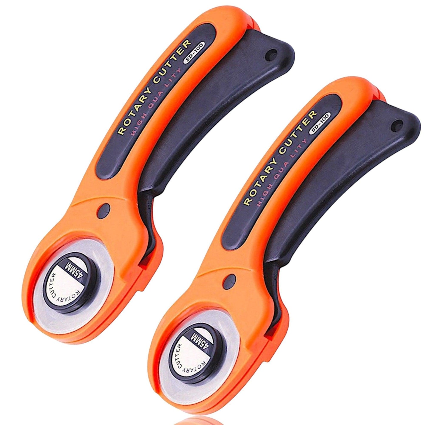 2 Pack Rotary Cutter Craft Cutting Tool for Leather, Fabric, Quilting, Patchwork | 45mm Craft Cutter