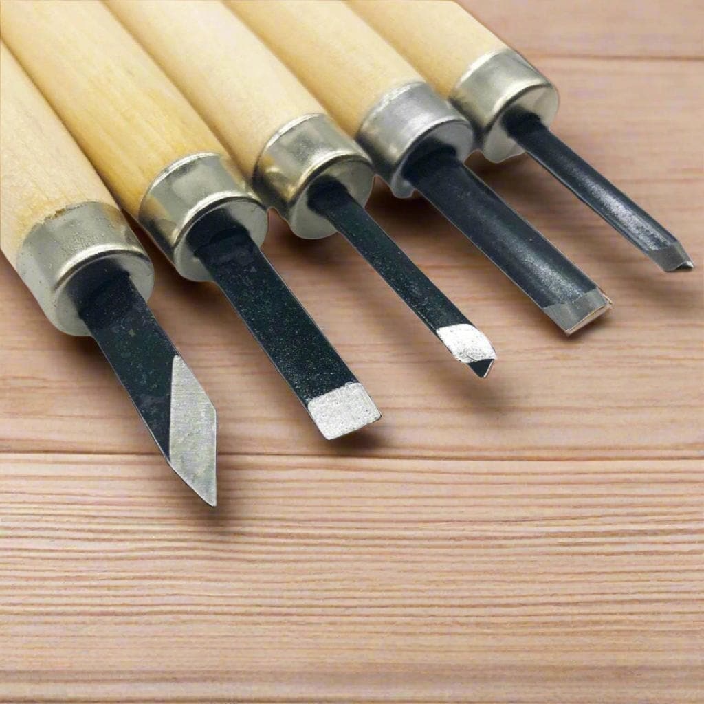 5 Pcs Steel Wood Carving Set | Ultra Light Weight / Durable Student Carving Set