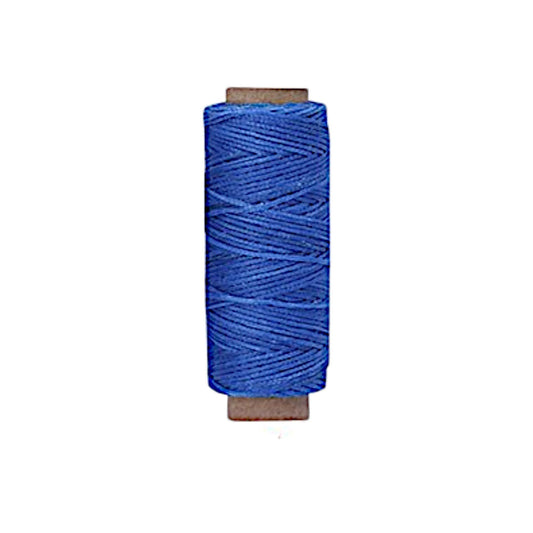 Light-Blue Premium Waxed Polyester Thread for Leather Crafting, 1mm x 164ft, Durable Coating for Lacing, Stitching, Leath Craft Projects